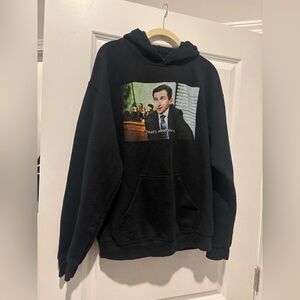 Black Graphic Hoodie